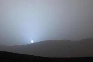 Atardecer azul en Marte