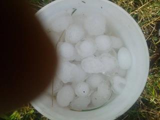 Granizo grande al sur de Uruguay