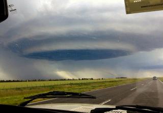 Espectacular supercelda en Ruta 3