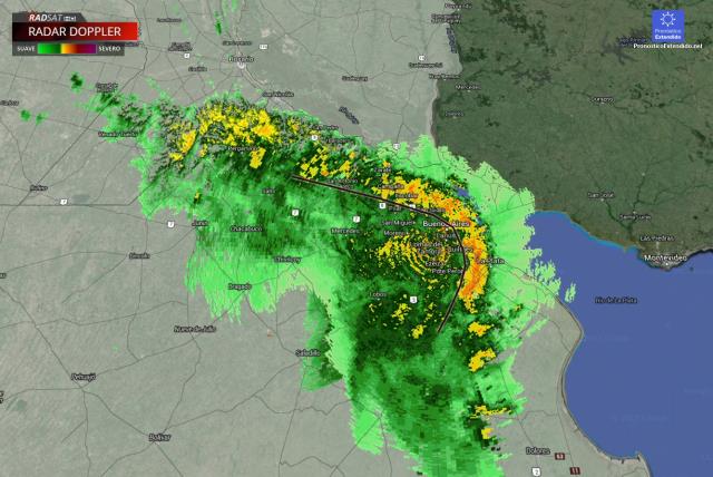 Bow echo en Capital y alrededores