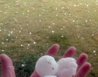 Granizo severo en San Rafael, Mendoza