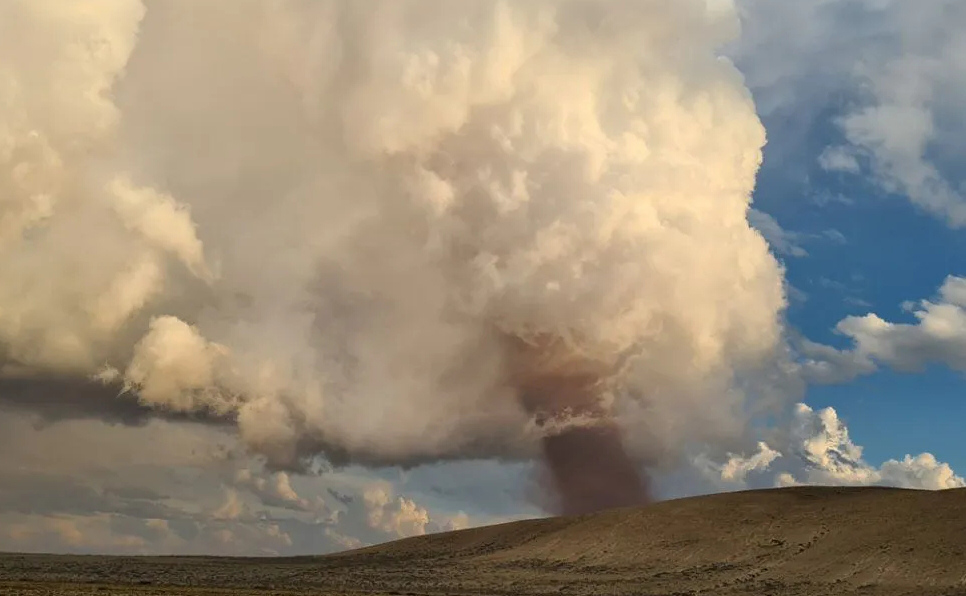 Impresionante tornado se formó en Mendoza