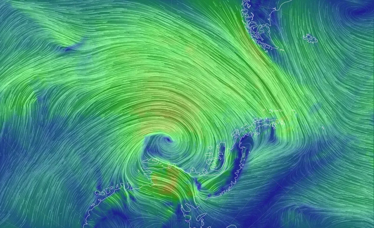 Un potente ciclón puede marcar un récord cerca de la Antártida