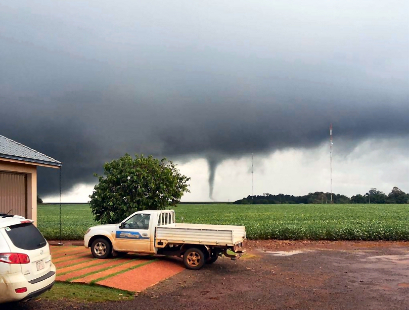 Tornado en Santa Rita, Paraguay