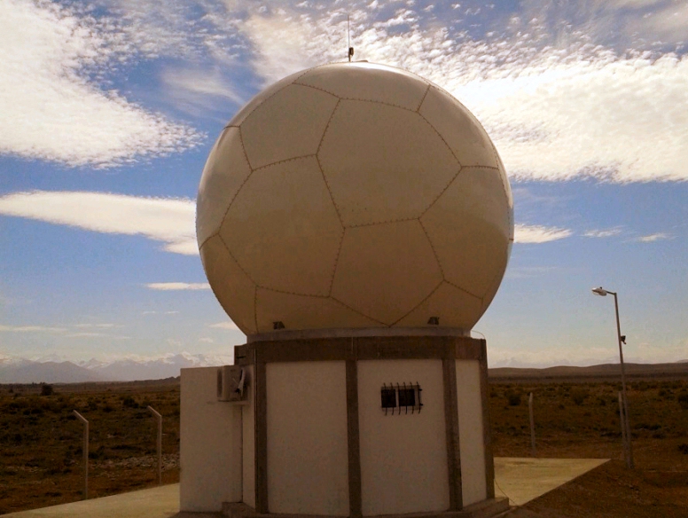 SINARAME: Radar meteorológico instalado en Bariloche